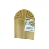 YARIM DAİRE  ÇİFT TARAFLI=DÜZ - KANALLI AHŞAP BAMBU SUNUM TEPSİ 22X32CM (5263)