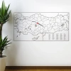 Yazılabilir Türkiye Haritası Manyetik Duvar Stickerı 110 x 56 cm (5263)
