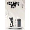 Yeni Nesil Bluetooth Aux Araç Kiti Siyah Tv Tablet Telefon Araç Araba