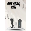 Yeni Nesil Bluetooth Aux Araç Kiti Siyah Tv Tablet Telefon Araç Araba