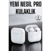 Yeni Nesil Pro Bluetooth Kulaklık Uzun Pil Ömrü Beyaz