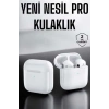 Yeni Nesil Pro Bluetooth Kulaklık Uzun Pil Ömrü Beyaz