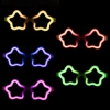 Yıldız Glow Gözlük - Yıldız Şekilli Glow Stick Gözlüğü - Glow Partisi Gözlük 12 Adet (5263)