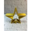 Yıldız Şeklinde Sarı Mumluk Loş Işık Ev Aksesuarı