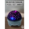 Yıldız Yansıtmalı Projeksiyon Gece Lambası Şarjlı Taşınabilir