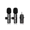Yüksek Kalite Profesyonel 3 In 1 Kablosuz Taşınabilir Yaka Mikrofonu Youtube Facebook Tiktok