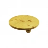 YUVARLAK 24.5CM 3 MİNİ TOP AYAKLI AHŞAP BAMBU SUNUM TEPSİSİ - MİNİ SOFRA (5263)