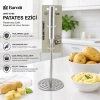 YUVARLAK ÇAP : 8CM METAL SAPLI = 11.5CM METAL PATATES EZİCİ TOPLAM UZUNLUK : 26.5CM (5263)