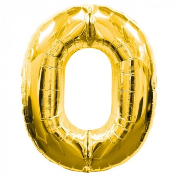 0 Rakamlı Folyo Balon Gold Renk  40 inç (5263)