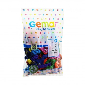 10 İNÇ - 26CM KARIŞIK RENKLİ BASKILI  BALON (5263)