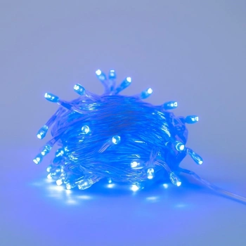10 Metre 100 Ledli 8 Fonksiyonlu Dekoratif Lambader Mavi Lamba (5263)