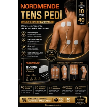 10 Paket 40 Adet  Tens Pedi 5×5 Cm Kablolu Elektrot Ped – Yumuşak Ve Esnek Medikal Ped