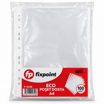100PCS A4 POŞET ŞEFFAF DOSYA (5263)