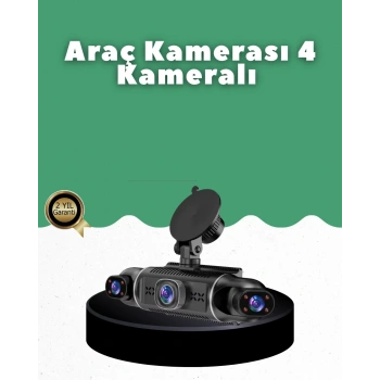 1080p 4 Kanallı Araç Kamerası Gps + Wifi + G Sensör Destekli