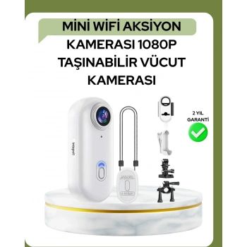 1080p Wifi Spor Kamerası Su Geçirmez Mini Aksiyon Kamera