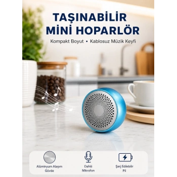10w Güçlü Stereo Bluetooth Hoparlör – 360° Surround Ses Deneyimi Yeni Nesil