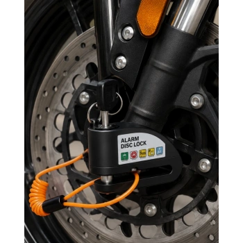 110 Db Alarmlı Disk Fren Kilidi Su Geçirmez Çelik Motosiklet Güvenlik Kilidi