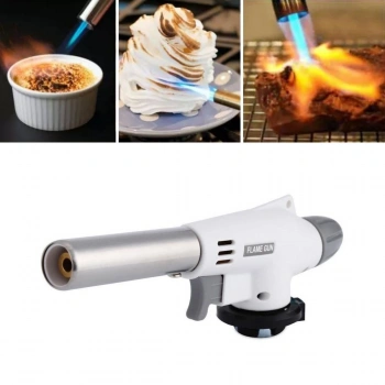 1300°C Çok Amaçlı Gaz Torch Çakmak - Mutfak, Mangal, Lehimleme Pürmüz Alev Tabancası (5263)