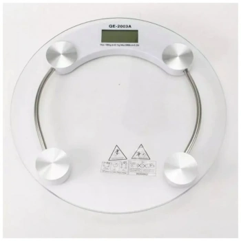 150 Kg Kapasiteli Yuvarlak Şeffaf Dijital Banyo Cam Baskül Terazi Tartı