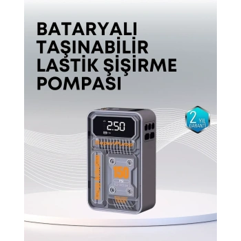 150 Psı Kablosuz Dijital Ekranlı Taşınabilir Araç Lastik Pompası