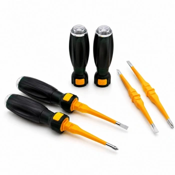18 ADET TAK ÇIKAR 2İN1 DÜZ - YILDIZ UÇ ERGONOMİK SAP KONTROL KALEMİ - TORNAVİDA KORUMALI LRD-160 (5263)