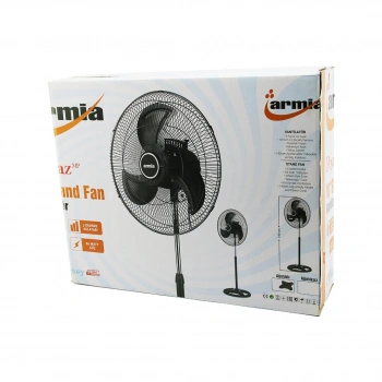 18 İNÇ SANAYİ VANTİLATÖR  3 METAL KANAT: ÇAP:56CM - Y: 140CM - 3 KADEME HIZ   80W (5263)