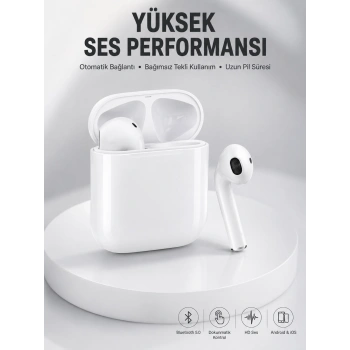 2. Nesil Bluetooth Android Ve İos Uyumlu Kablosuz Kulaklık Çağrı Cevaplama