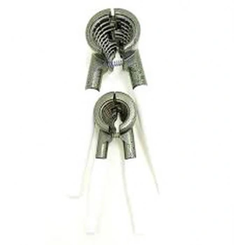 2 PARÇA  SET METAL FINDIK - CEVİZ KIRACAK BEYAZ SAPLI (5263)