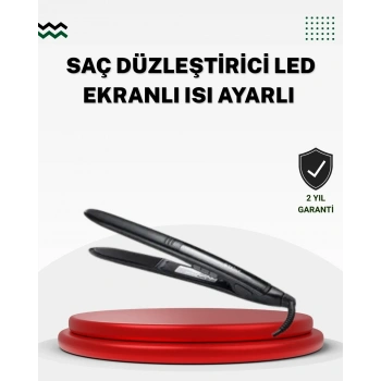 2025 Seri Profesyonel Isı Ayarlı Titanyum Kaplama Saç Düzleştirici Dijital Ekranlı