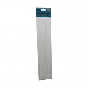 25PCS   BEYAZ   3.6X300MM  PLASTİK CIRT KELEPÇE (5263)