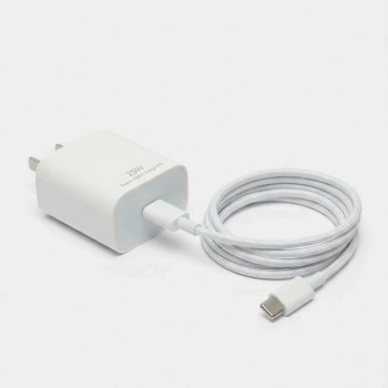 25W Hızlı Şarj Adaptörü USB-C to Type-C Kablolu – PD Destekli, Süper Hızlı Şarj Cihazı (5263)