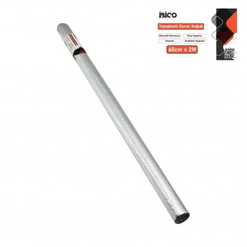 2MT X 60CM ALÜMİNYUM GÜMÜŞ TEZGAH ÜSTÜ FOLYO STİCKER - DUVAR KAĞIT KENDİNDEN YAPIŞKANLI - EKO DEKORASYON - DAYANIKLI (5263)