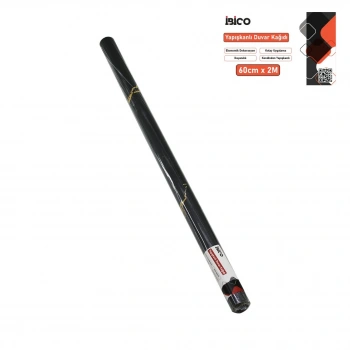 2MT X 60CM SİYAH MERMER DESENLİ TEZGAH ÜSTÜ FOLYO STİCKER - DUVAR KAĞIT KENDİNDEN YAPIŞKANLI - EKO DEKORASYON - DAYANIKLI (5263)