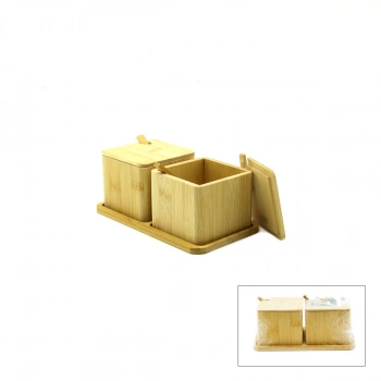 2PCS BAHARATLIK - TUZLUK AHŞAP BAMBU (5263)