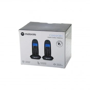 2PCS SİYAH DİJİTAL KABLOSUZ - TELSİZ TELEFON ARAYAN NO GÖRME 50 HAFIZA C-1002CB (5263)