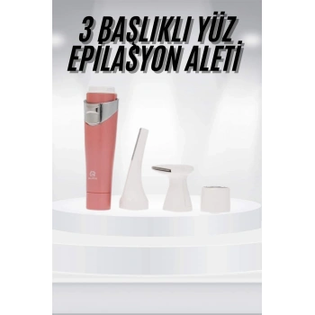 3 Başlıklı Yüz Kaş Epilasyon Aleti Değiştirilebilir Başlık Hassas Ciltlere Uygun