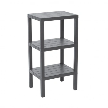 3 RAFLI GRİ MODÜLER ÜNİTE PLASTİK 38x29x74 cm (5263)