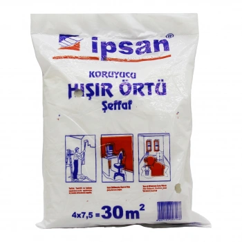30-M2 = 4X7.5MT HIŞIR ŞEFFAF KORUYUCU ÖRTÜ (5263)