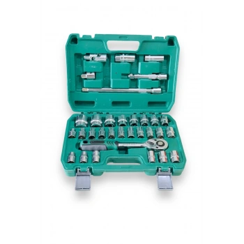 32 Parça Profesyonel Lokma Takımı 1/2 Cr-v Çeliği (32 Parça)