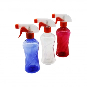 350ML RENKLİ ŞEFFAF UZUN - PLASTİK - BURGULU BOŞ SPREY PÜSKÜRTÜCÜ ŞİŞE (5263)