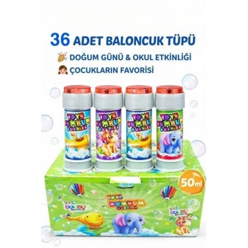 36 ADET BUMBUM BALONCUK KÖPÜK TÜPÜ (5263)