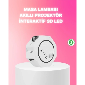 360° Döndürülebilir Yıldızlı Gökyüzü Projeksiyon Gece Lambası