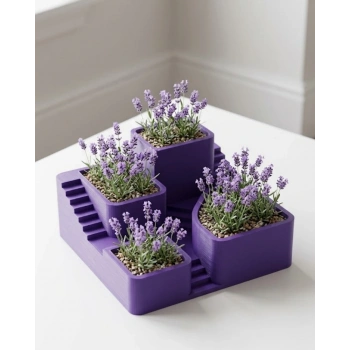 3d Kaktüs Saksısı Modern Çok Bölmeli Dekoratif Tasarım