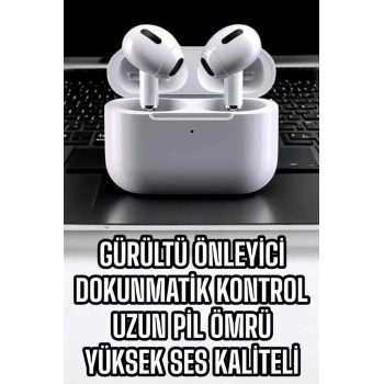 3.nesil Tws Bluetooth Kulaklık Mikrofonlu Anc Özelliği Dokunmatik Kontrol