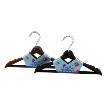 3PCS  PLASTİK ÇOCUK ELBİSE ASKISI  METAL BAŞLIKLI (5263)