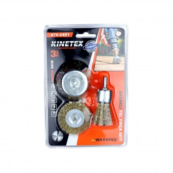 3PCS  SAÇAKLI TEL FIRÇA SETİ (5263)