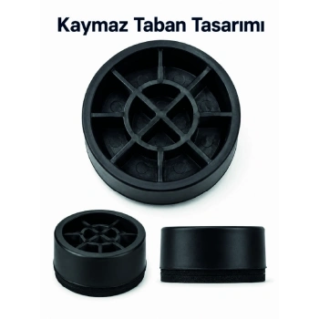 4 Adet Kaymaz Çamaşır Makinesi Ayak Altlığı