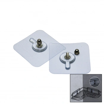 4 PARÇA 10MM VİDALI ŞEFFAF PVC YAPIŞKAN ASKI (5263)
