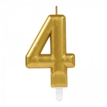4 Rakam Mum Gold Renk (5263)