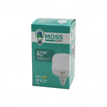 40W  TORCH  LED AMPUL PLASTİK E27 3600LUMEN L175° 5000 SAAT ÖMÜR IP20 185-265V AC  MS-3098 (5263)